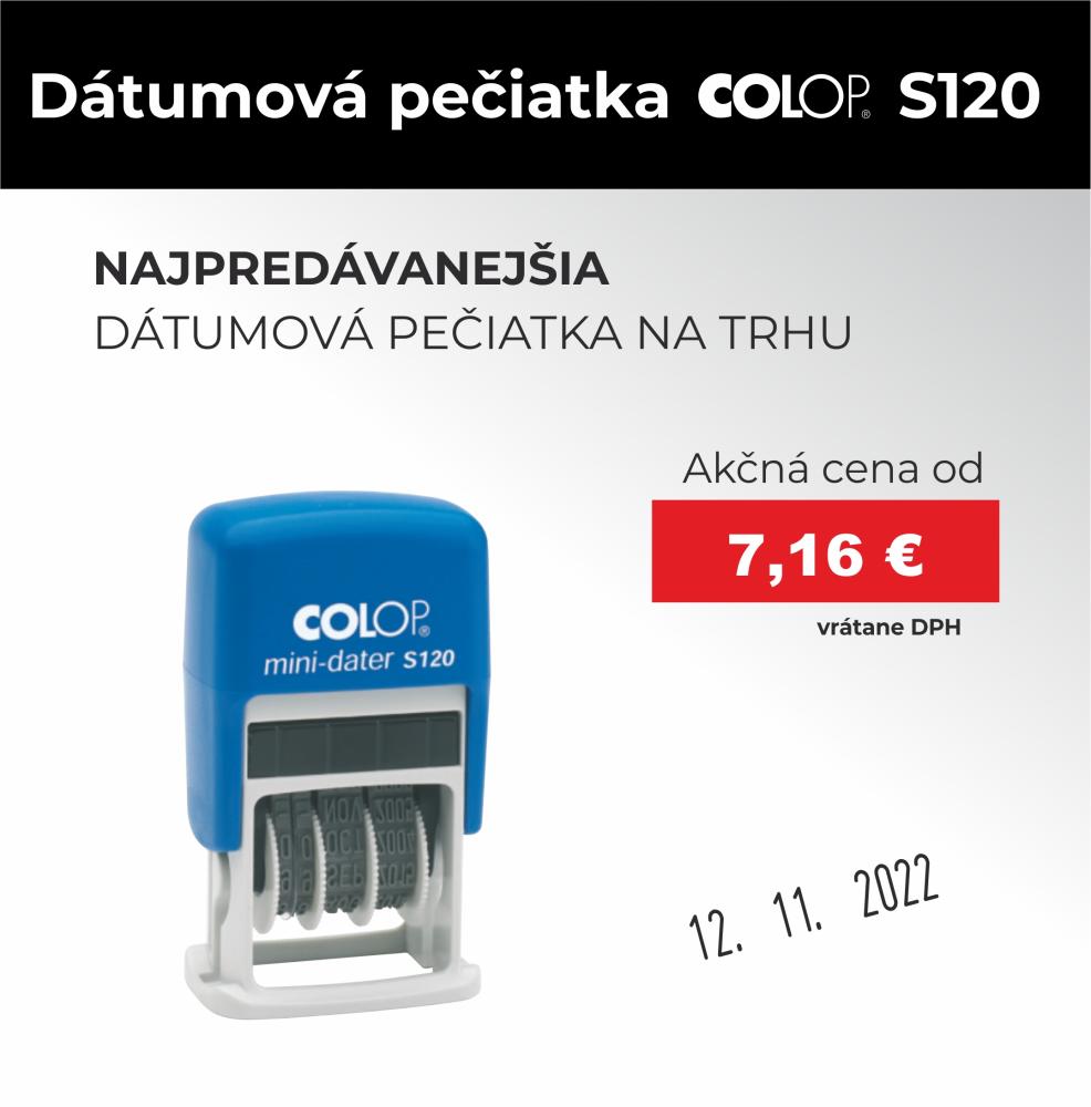 Nejprod&aacute;vaněj&scaron;&iacute; datumov&eacute; raz&iacute;tko colop s120